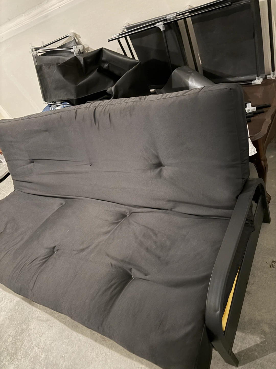 Black Metal Futon