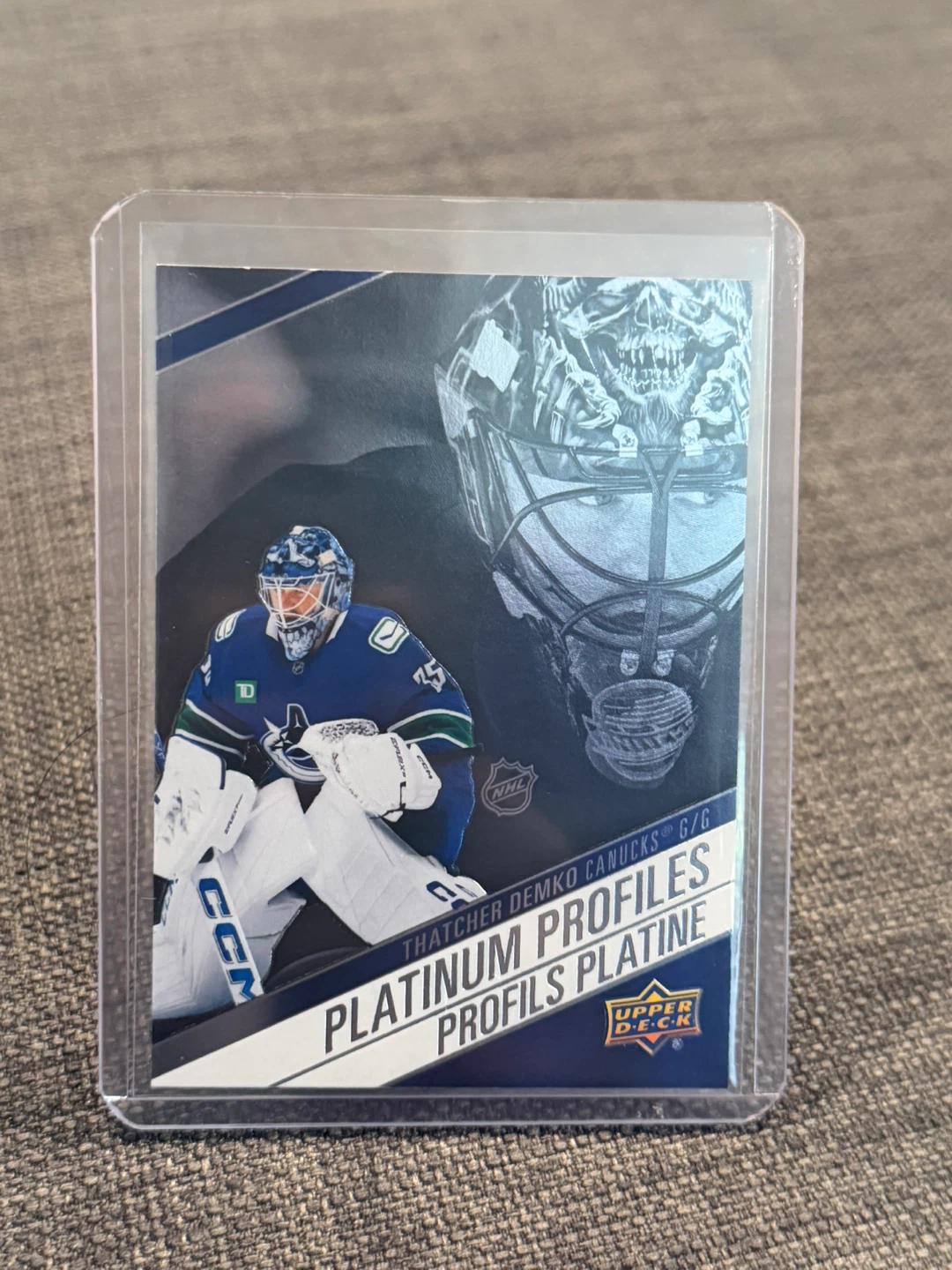 Thatcher Demko Upper Deck Platinum Profiles Hockey Card Bundle