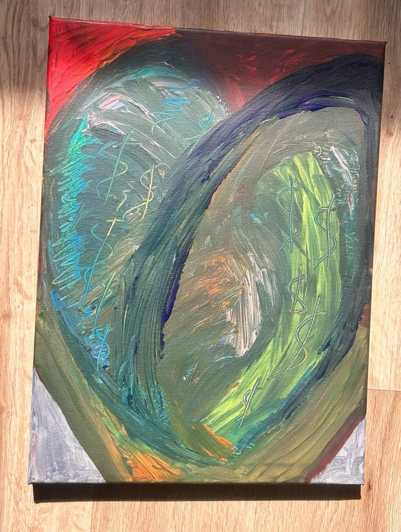 Two Original Acrylic Paintings on Canvas - photo 2