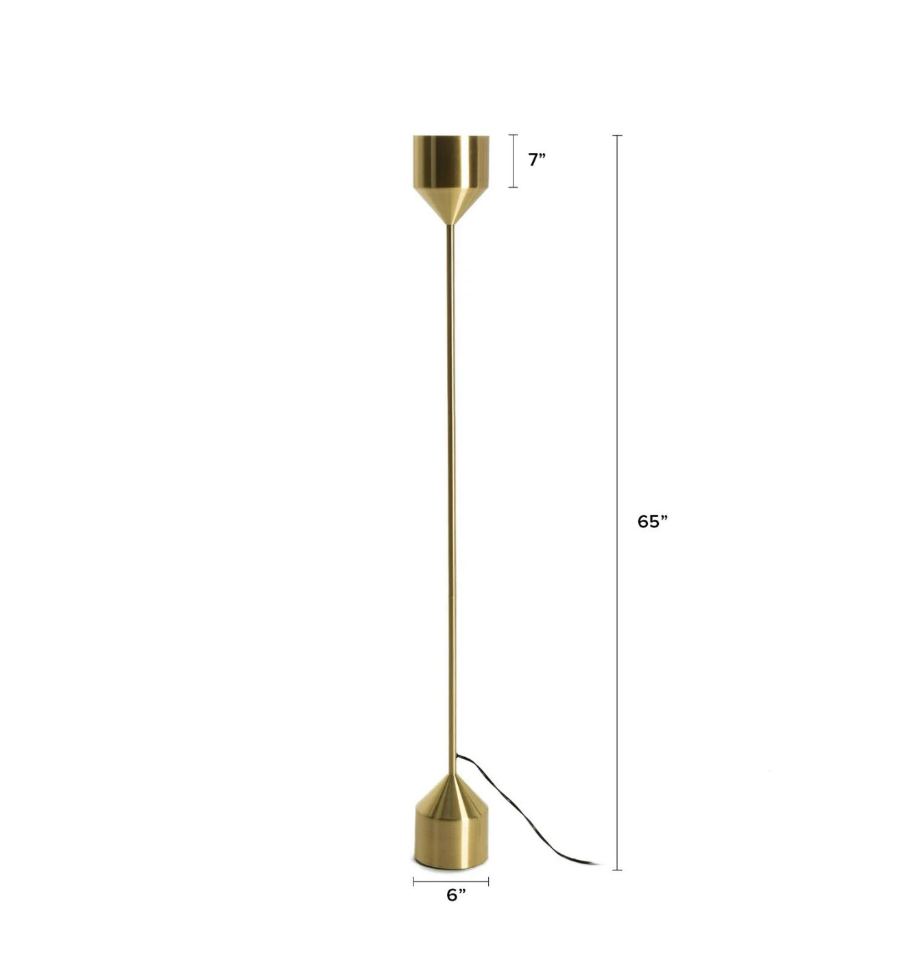 Article Barbell Floor Lamp - Brass - photo 3