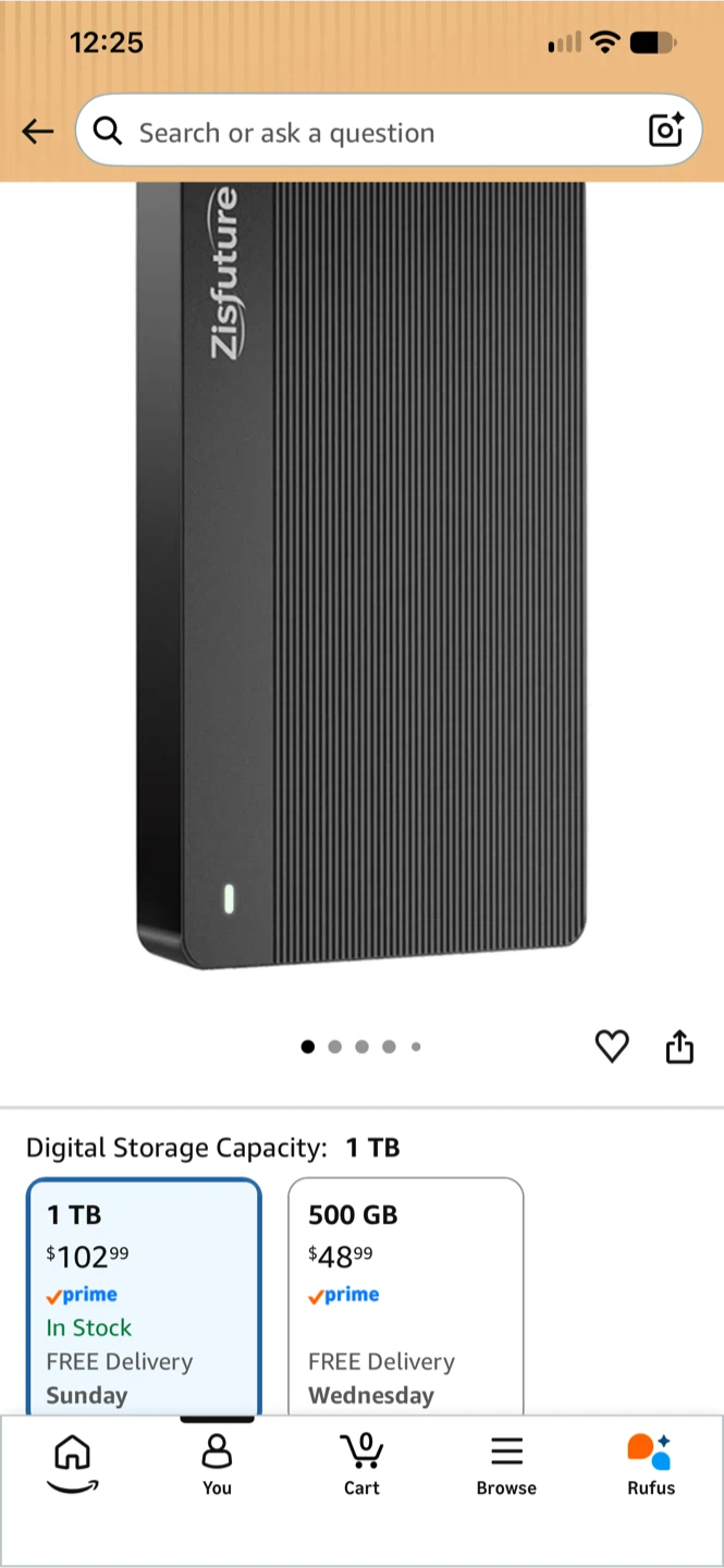 Zisfuture 1TB External Hard Drive - photo 3