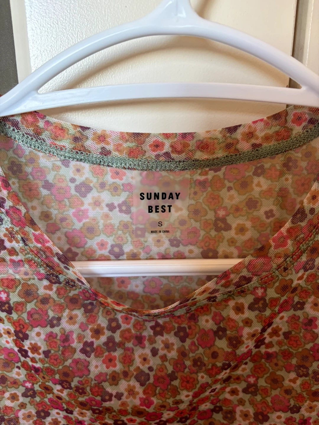 Aritzia Sunday Best floral sheer top - photo 2