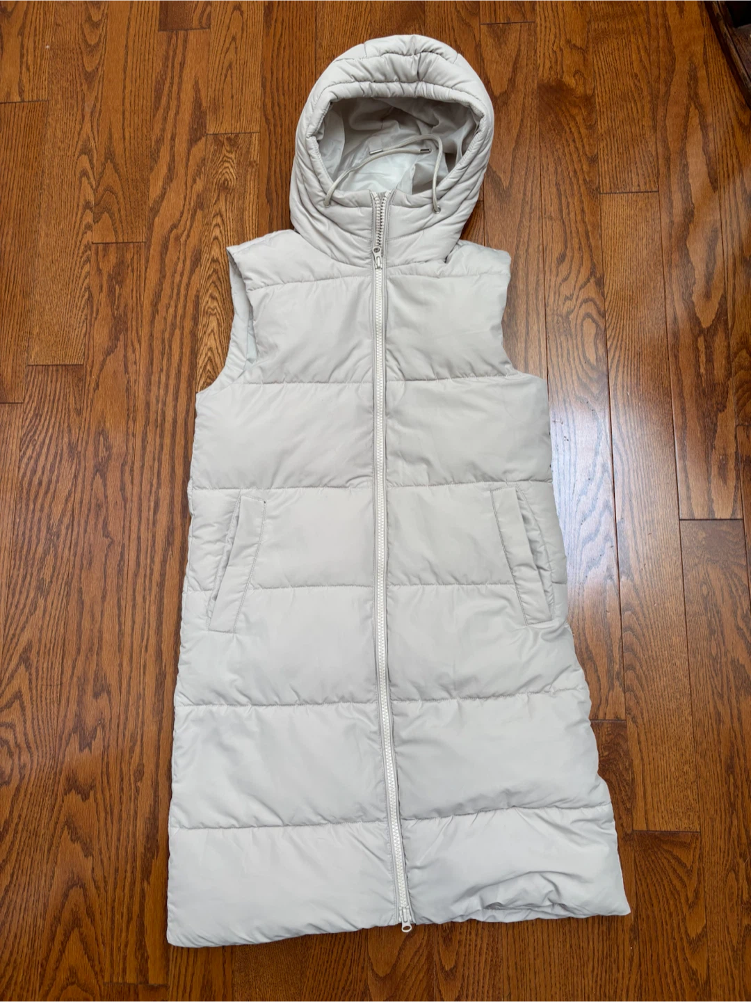Ardene The Midi AirPuff Beige full length Vest XS