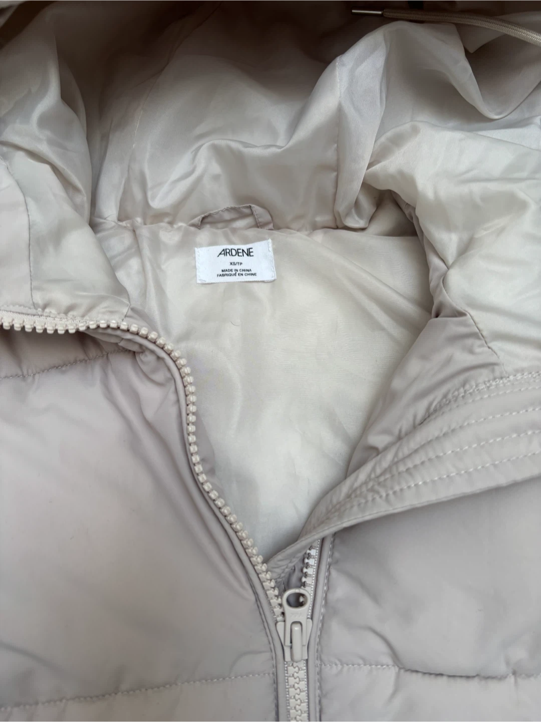 Ardene The Midi AirPuff Beige full length Vest XS - photo 3