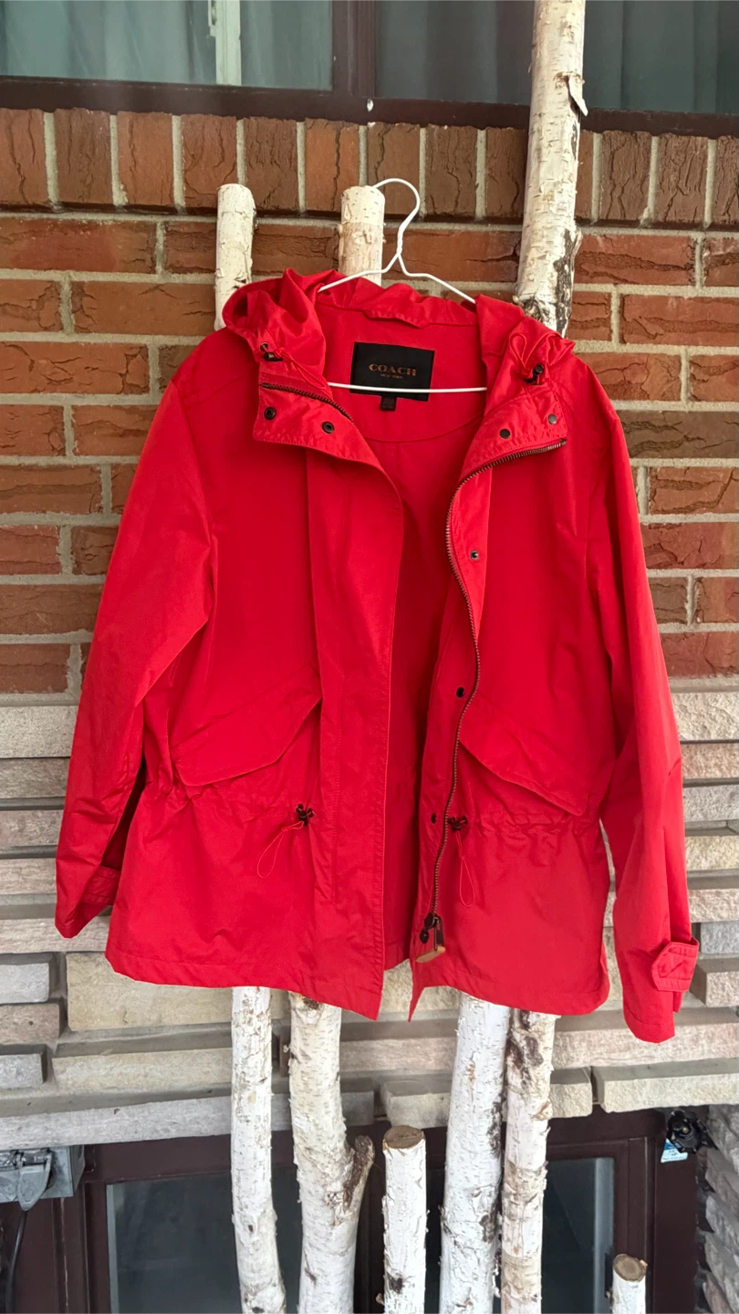 Coach New York Red Jacket Size L