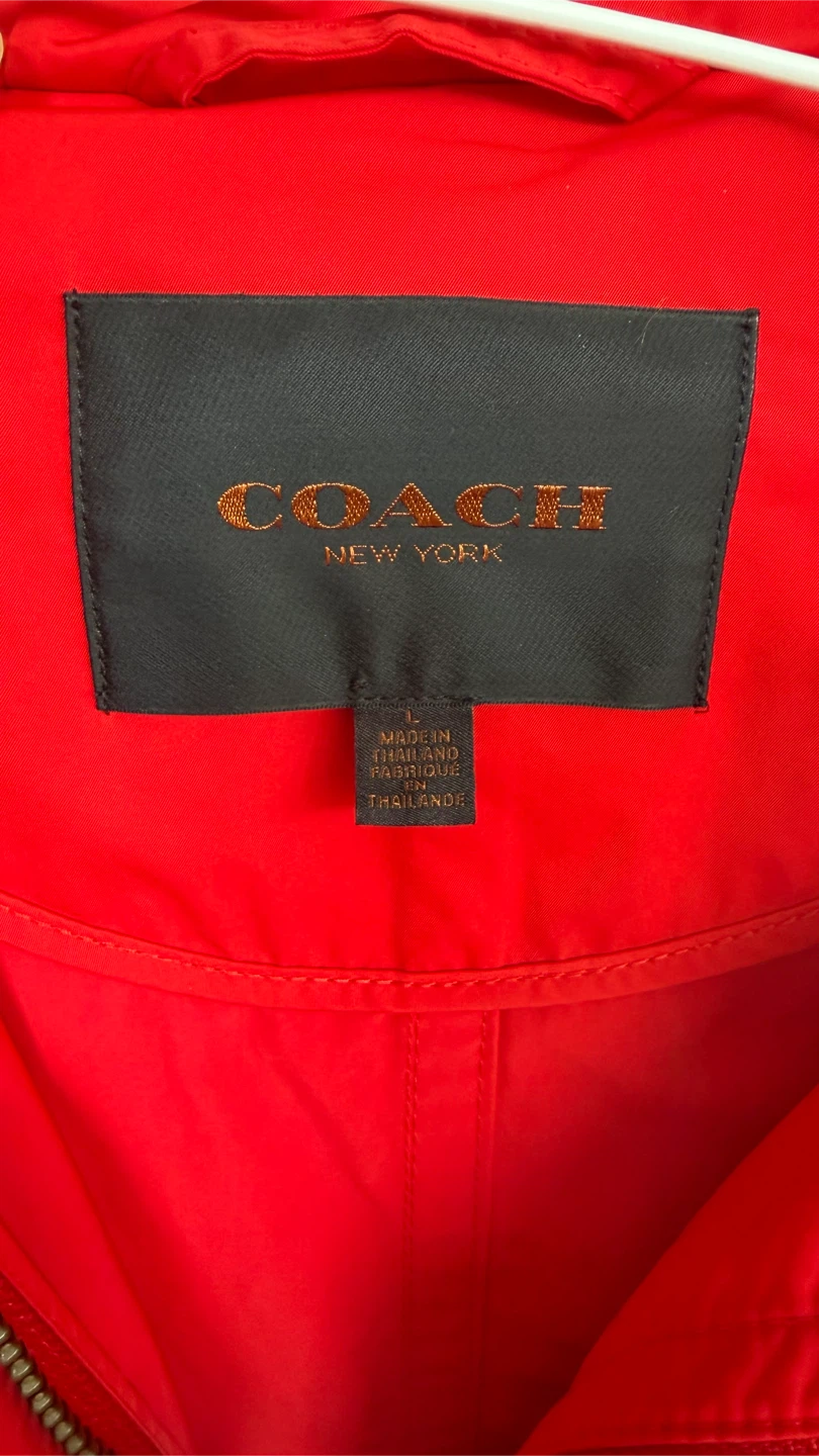 Coach New York Red Jacket Size L - photo 3