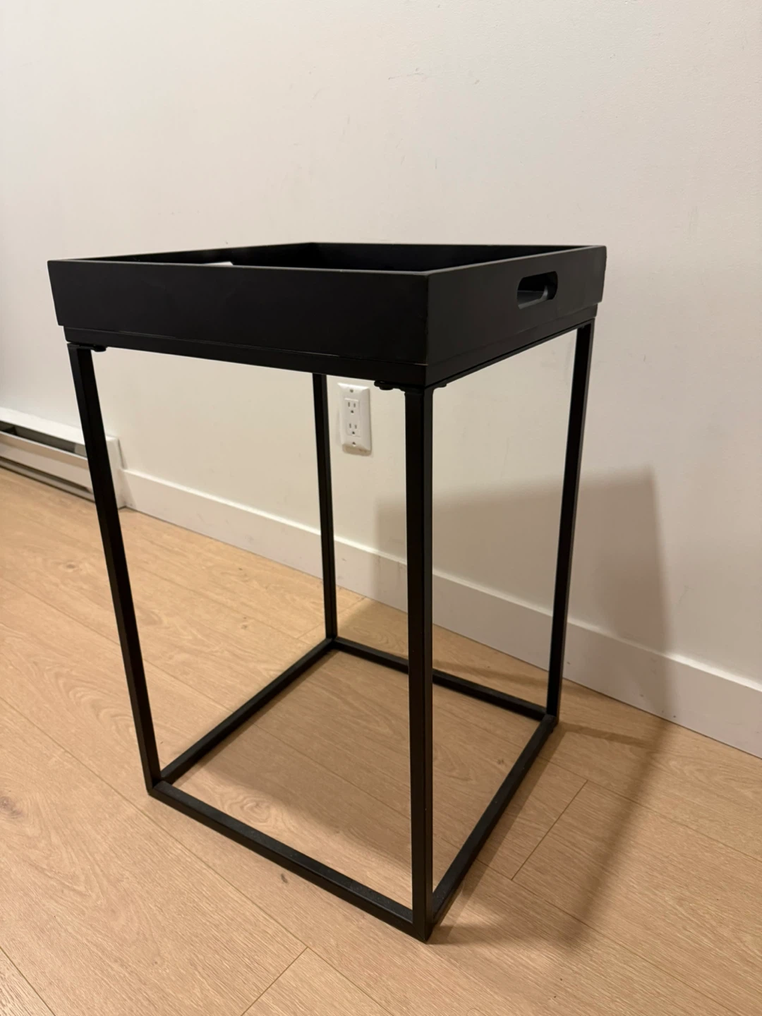 Modern Black Tray Side Table