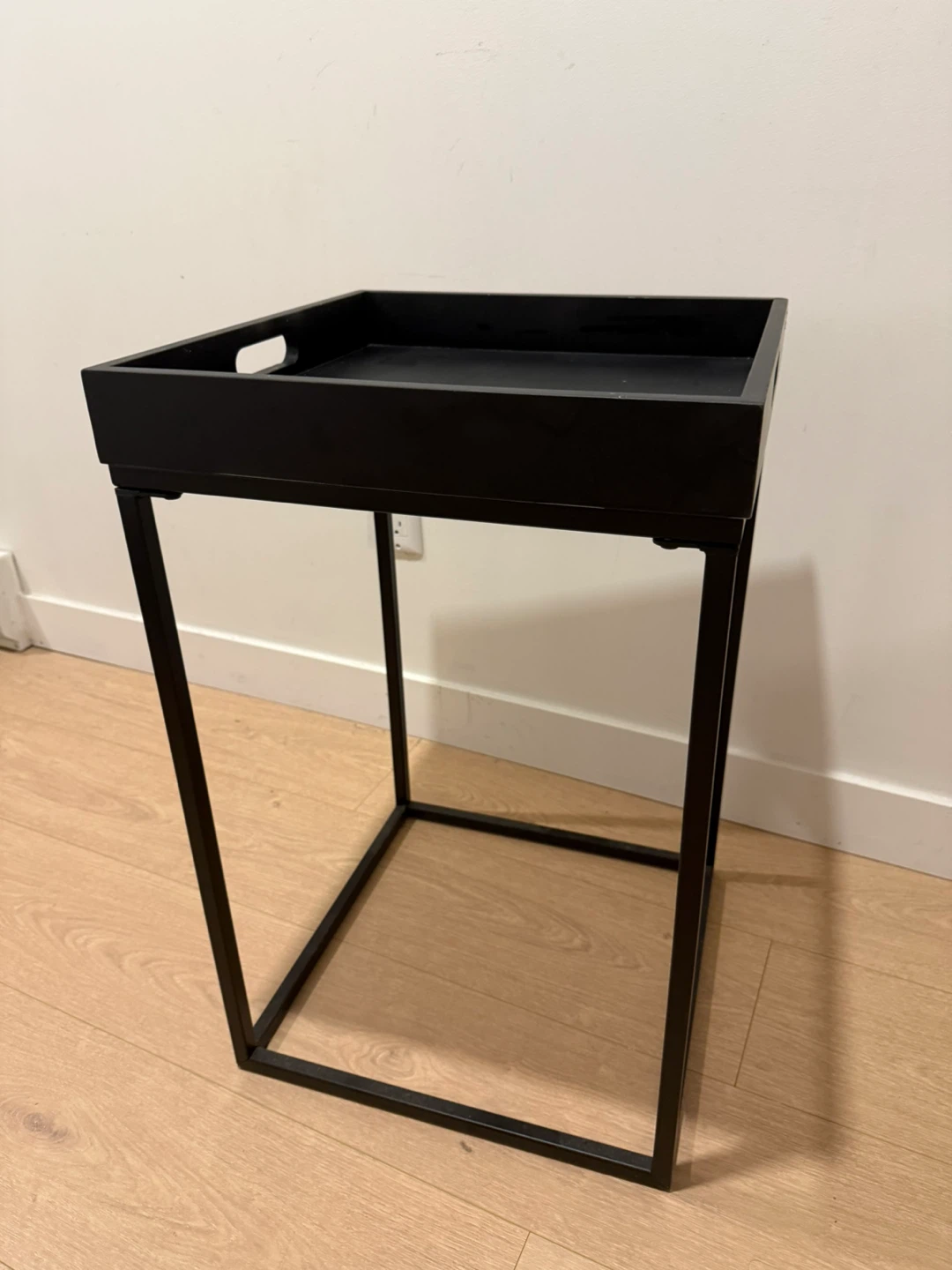 Modern Black Tray Side Table - photo 2
