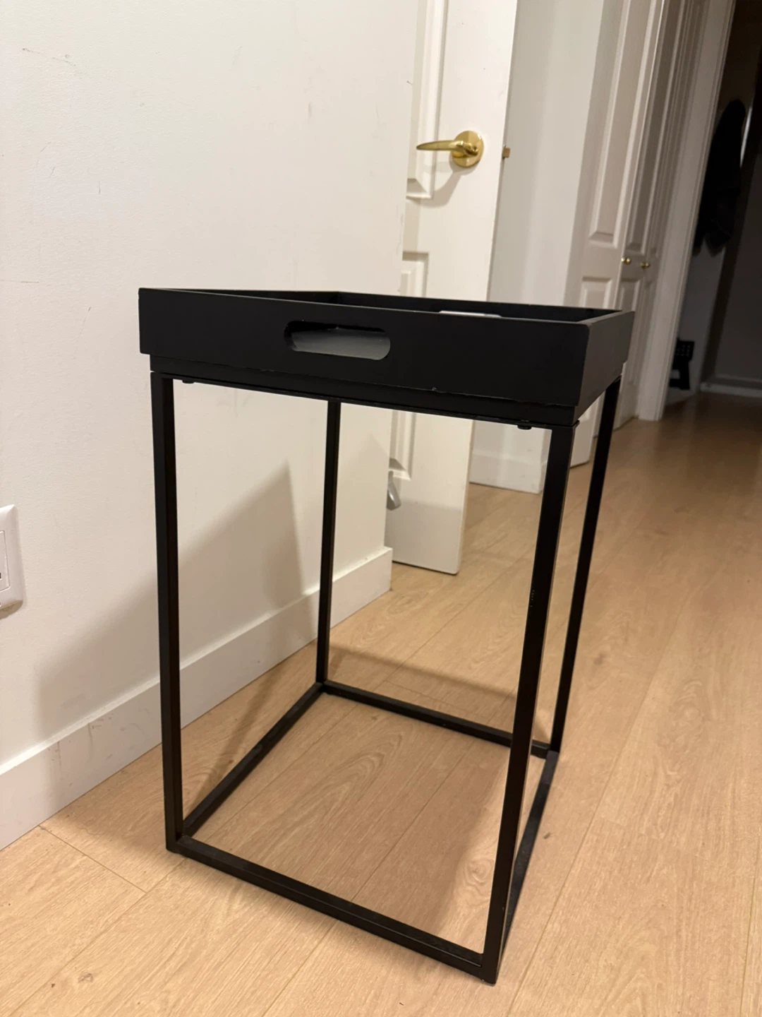 Modern Black Tray Side Table - photo 4