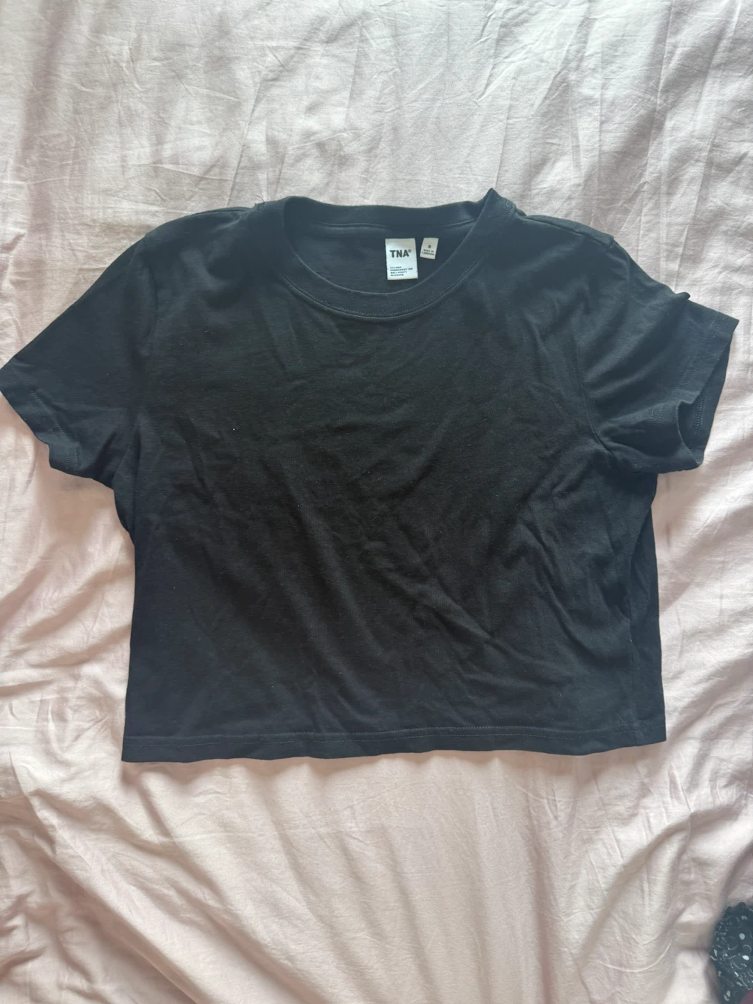 TNA Black Crop T-Shirt