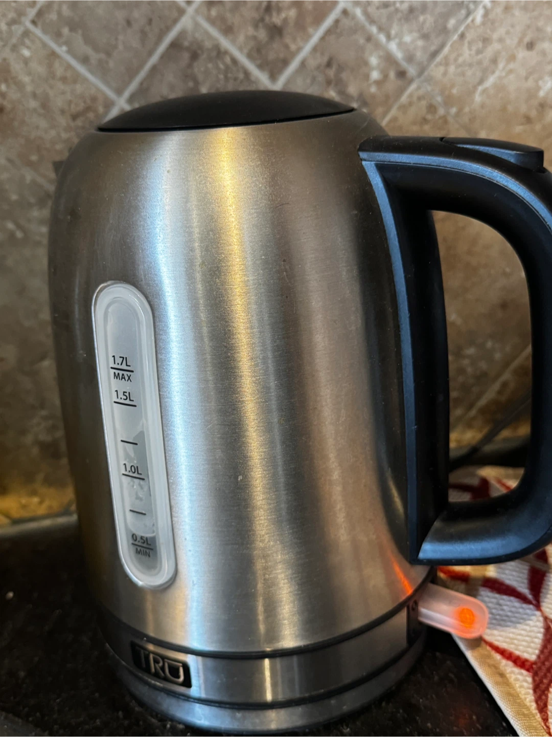 TRU 1.7L Stainless Steel Electric Kettle - photo 2