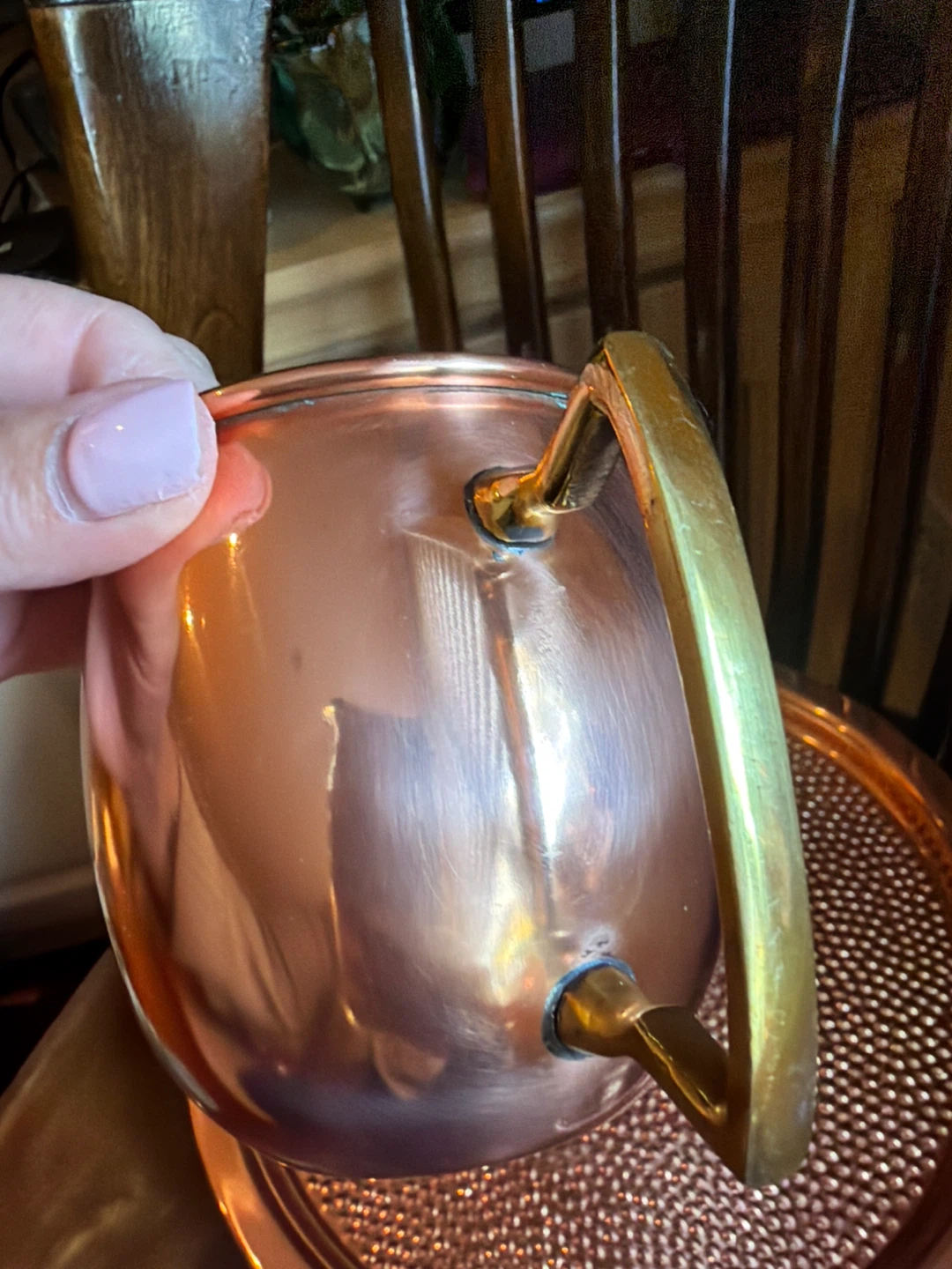 Set of 4 Copper Moscow Mule Mugs with Serving Tray - photo 5
