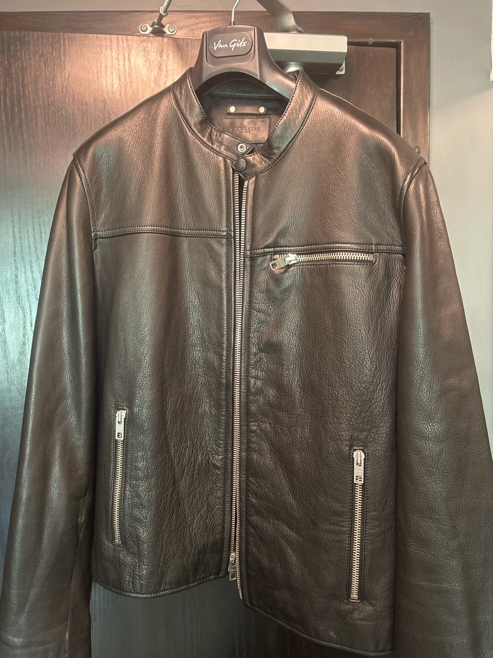 Coach Black Leather Jacket