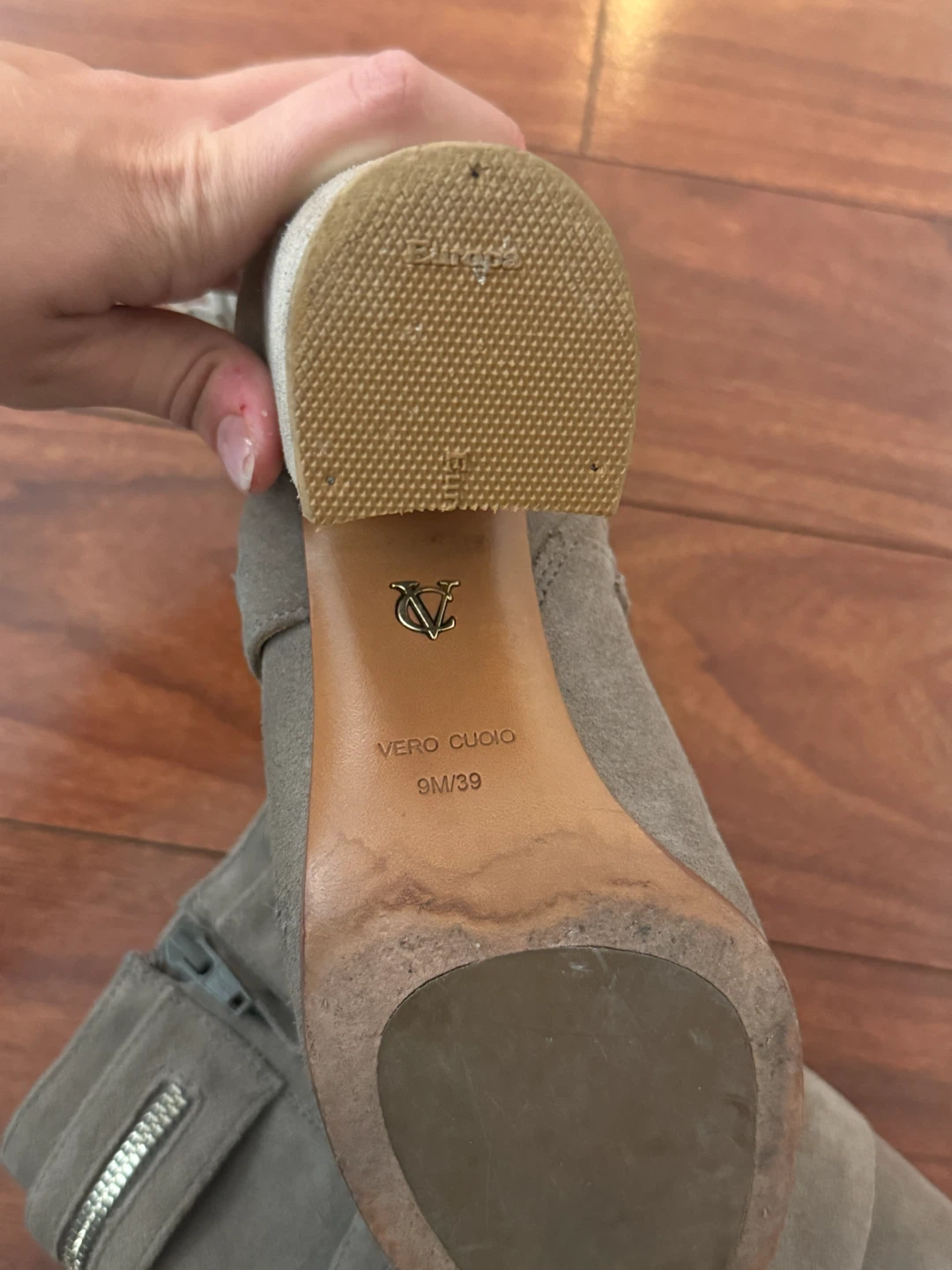 Vince Camuto Grey Suede Ankle Boots - photo 2