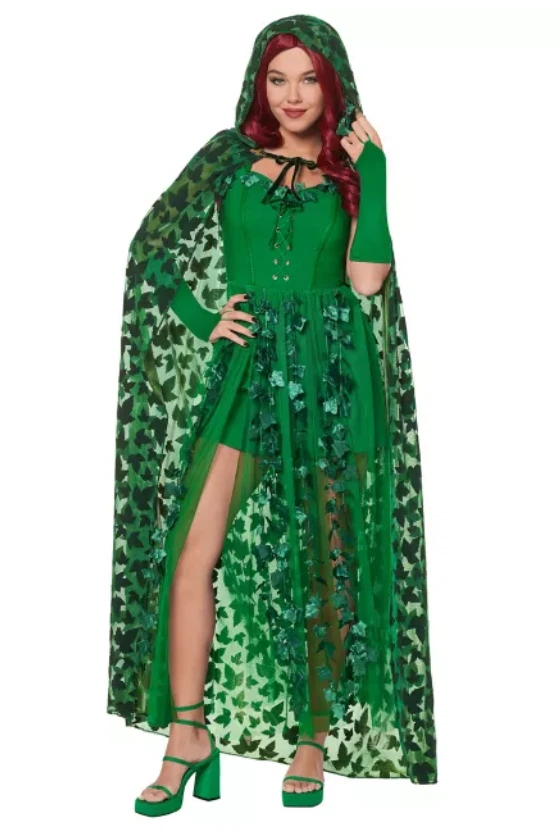Halloween Poison Ivy Adult Costume Bundle