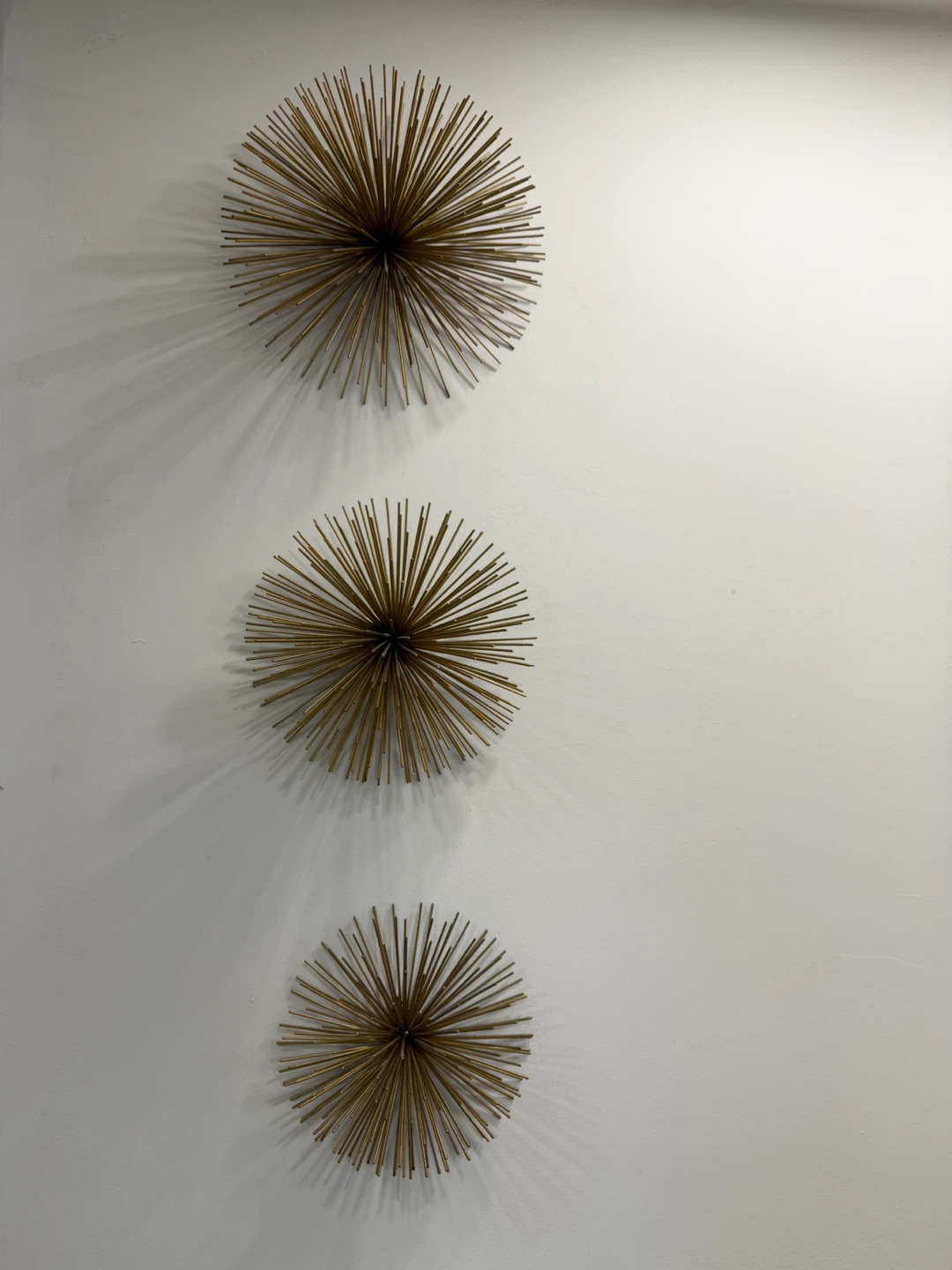 Set of 3 Gold Starburst Wall Decor