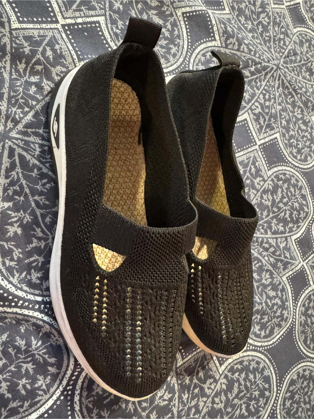 Black Skechers Slip-on Shoes Size 39