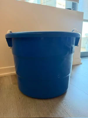 Large Plastic Utility Tub with Rope Handles