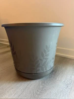 Large Gray Plant Pot / Planter