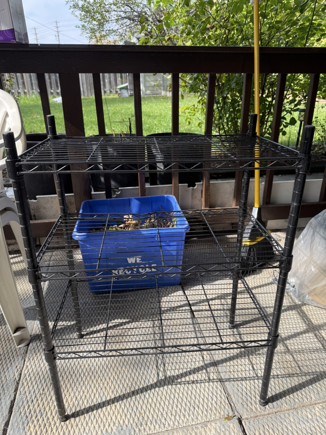 Black Wire Metal Storage Shelf - photo 3