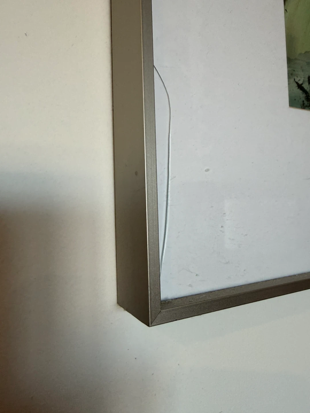 Abstract wall art with metal frame - photo 2