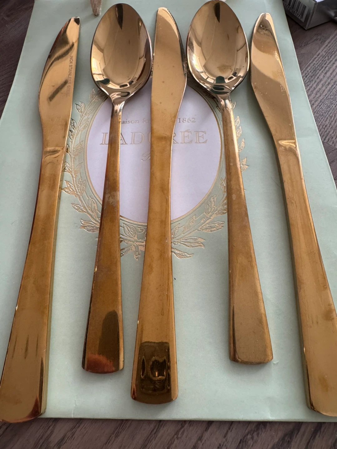 Laduree Gold-Tone Stainless Steel Cutlery Set