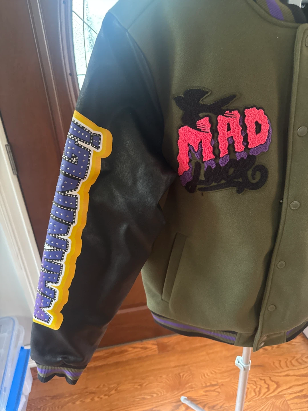 Rebel Minds Varsity Jacket Green Size M - photo 3