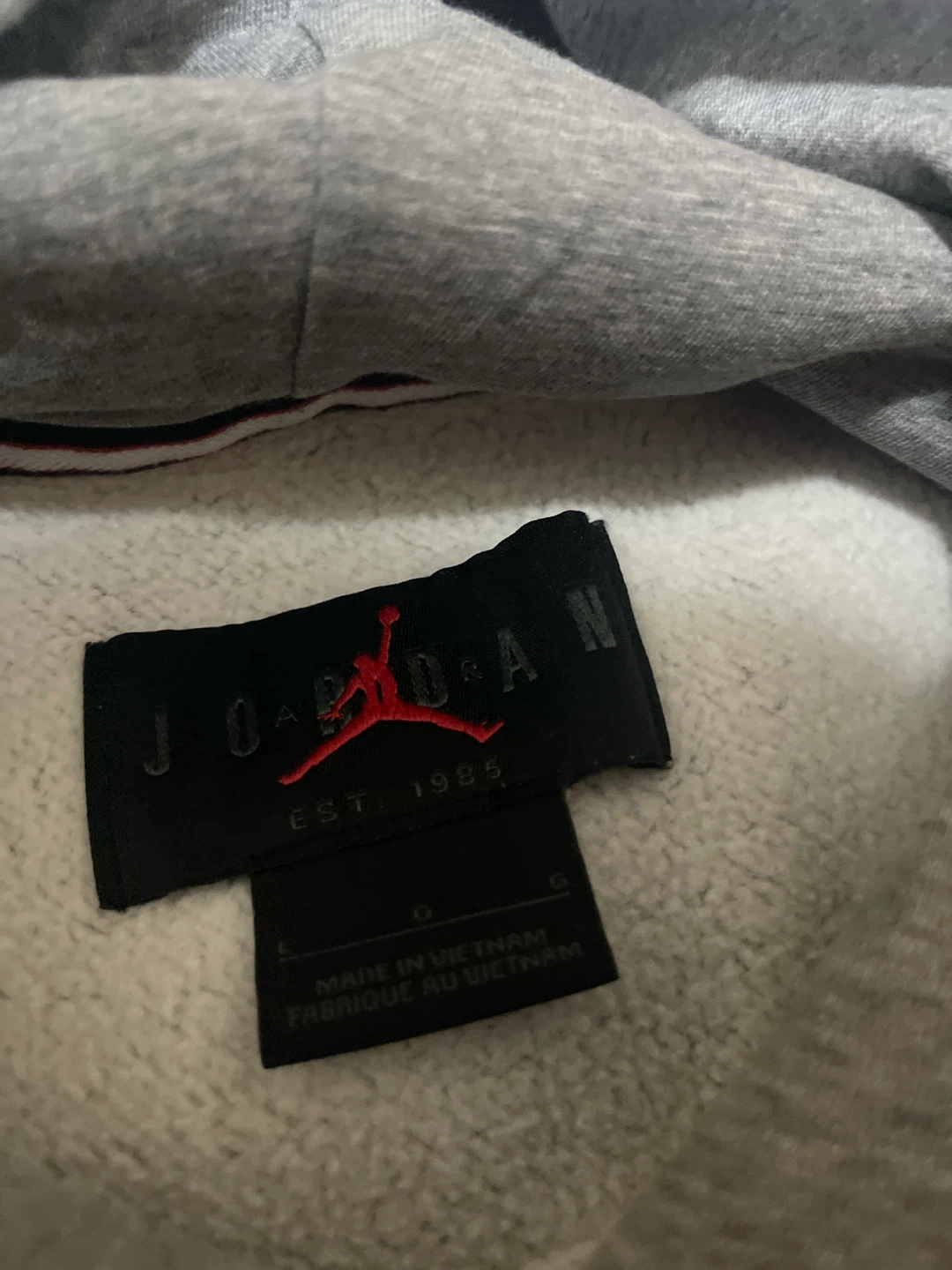 Jordan Gray Hoodie Size L - photo 3