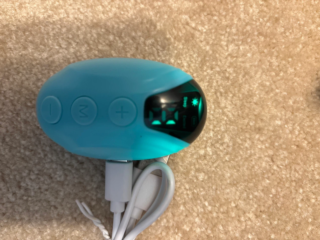 The sleeping aid Blue Egg-Shaped Electronic Training Device