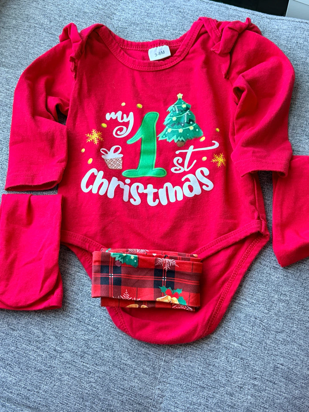 Baby My First Christmas Outfit 3-6M
