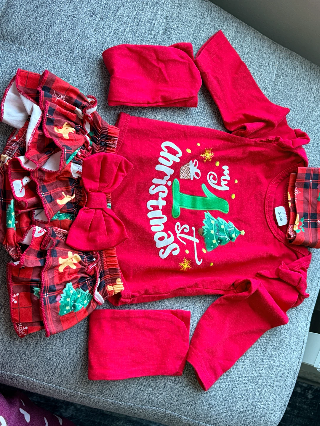 Baby My First Christmas Outfit 3-6M - photo 3