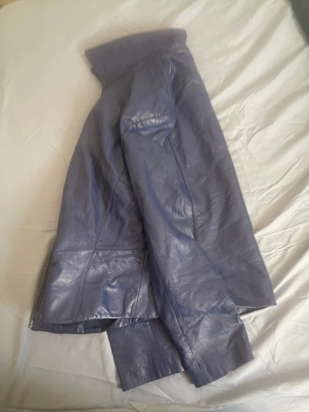 Danier Blue Leather Jacket - photo 2
