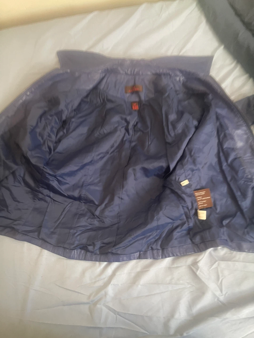 Danier Blue Leather Jacket - photo 3