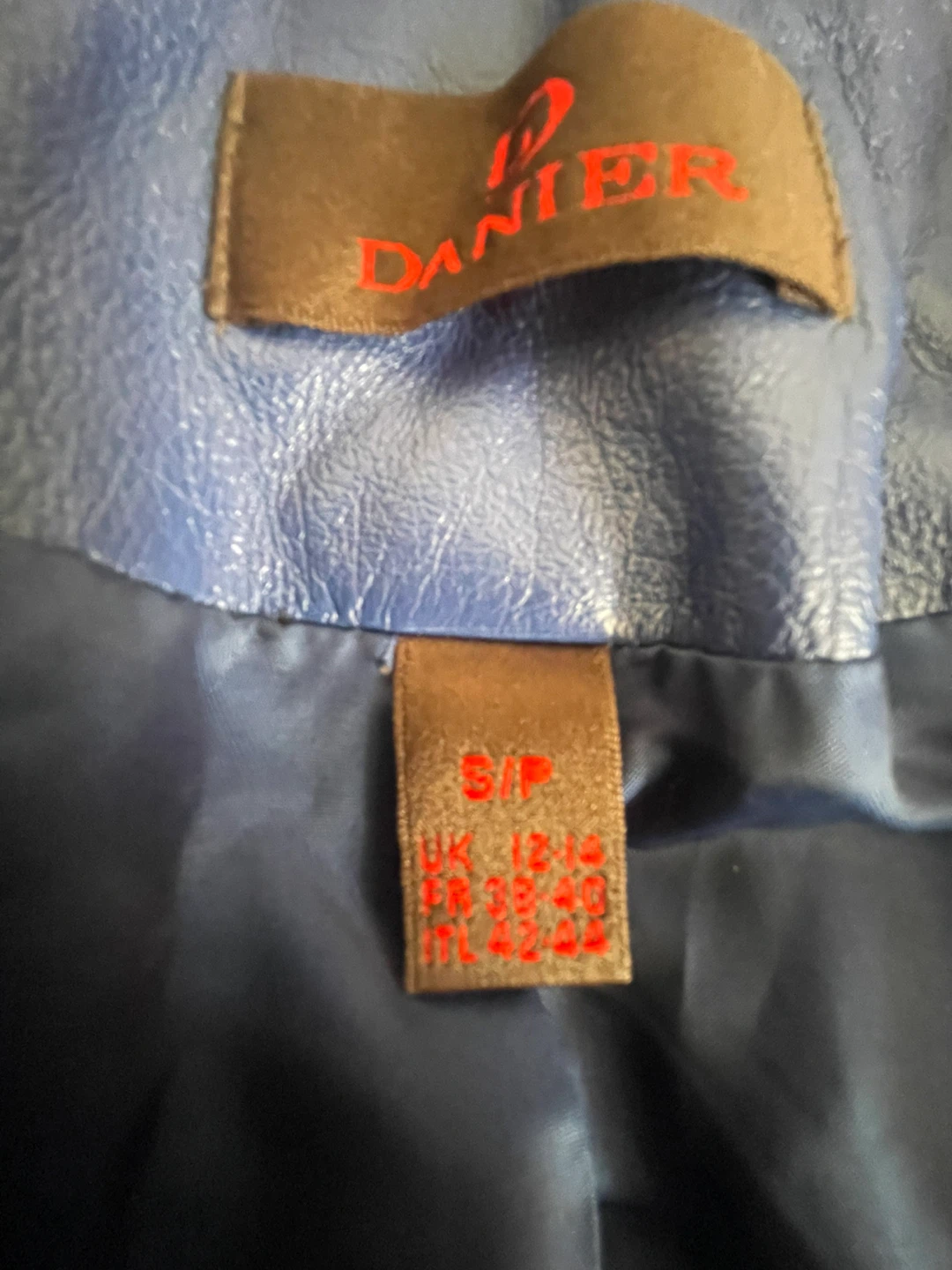 Danier Blue Leather Jacket - photo 4