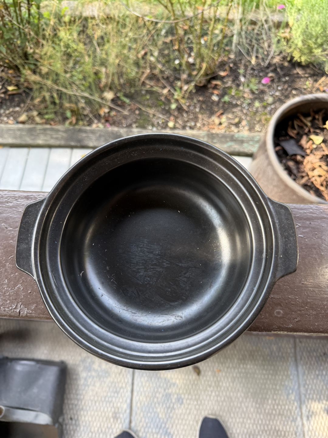 Black Ceramic Donabe Clay Pot - photo 3