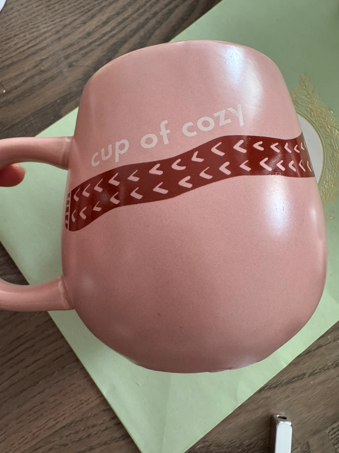 Indigo: Cup of Cozy Pink Ceramic Mug