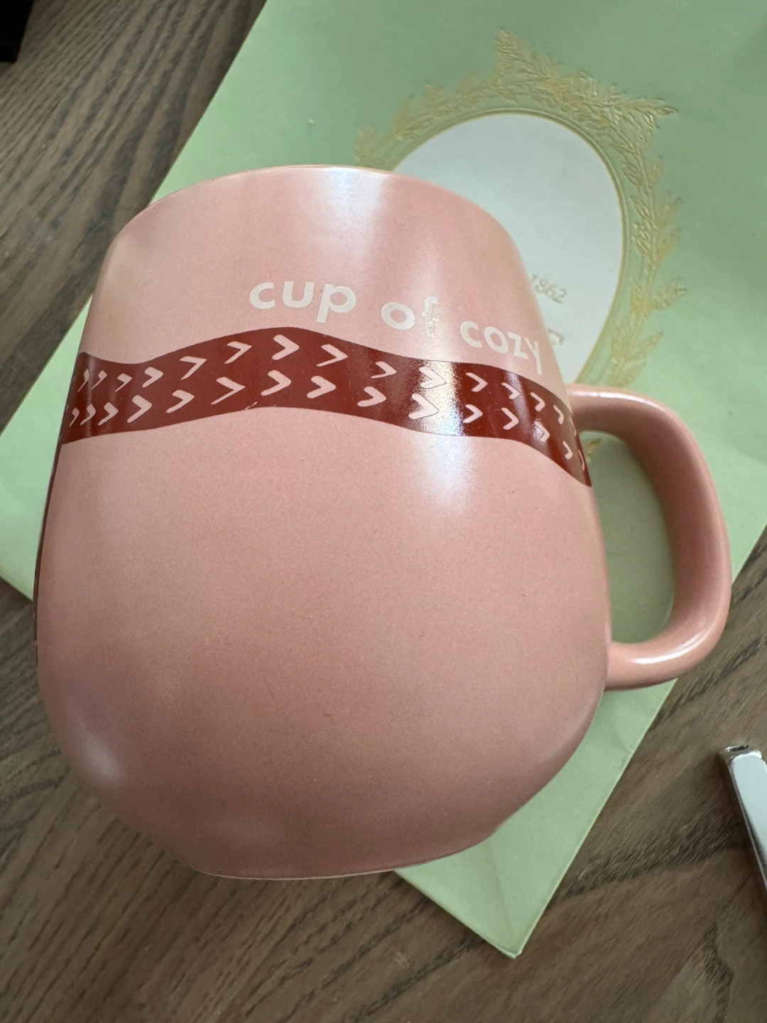 Indigo: Cup of Cozy Pink Ceramic Mug - photo 2