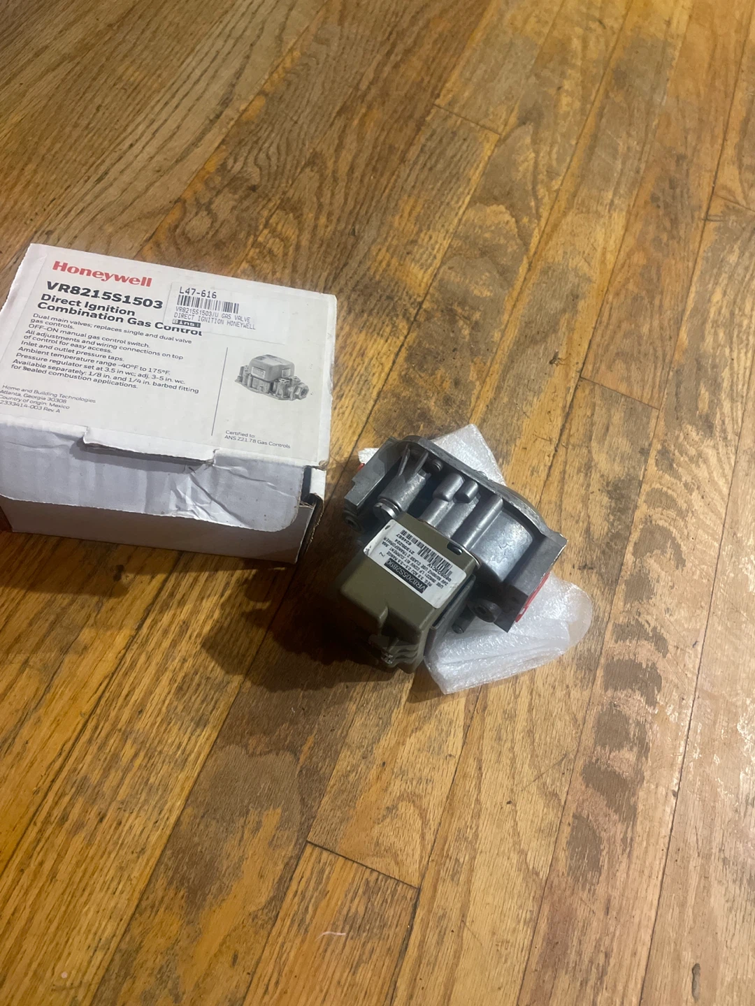 Honeywell VR8215S1503 Direct Ignition Gas Control - photo 2