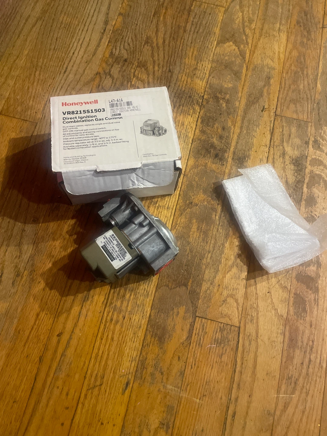 Honeywell VR8215S1503 Direct Ignition Gas Control - photo 4