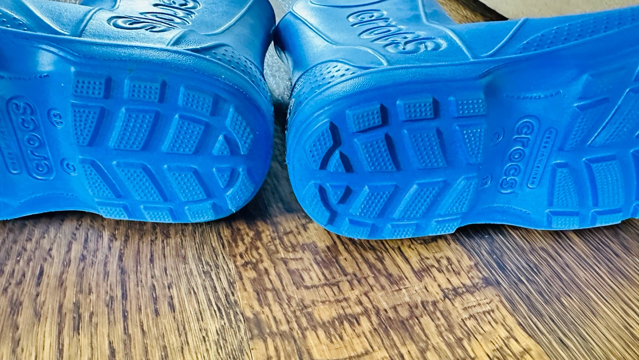 Blue Crocs Rain Boots Size 13