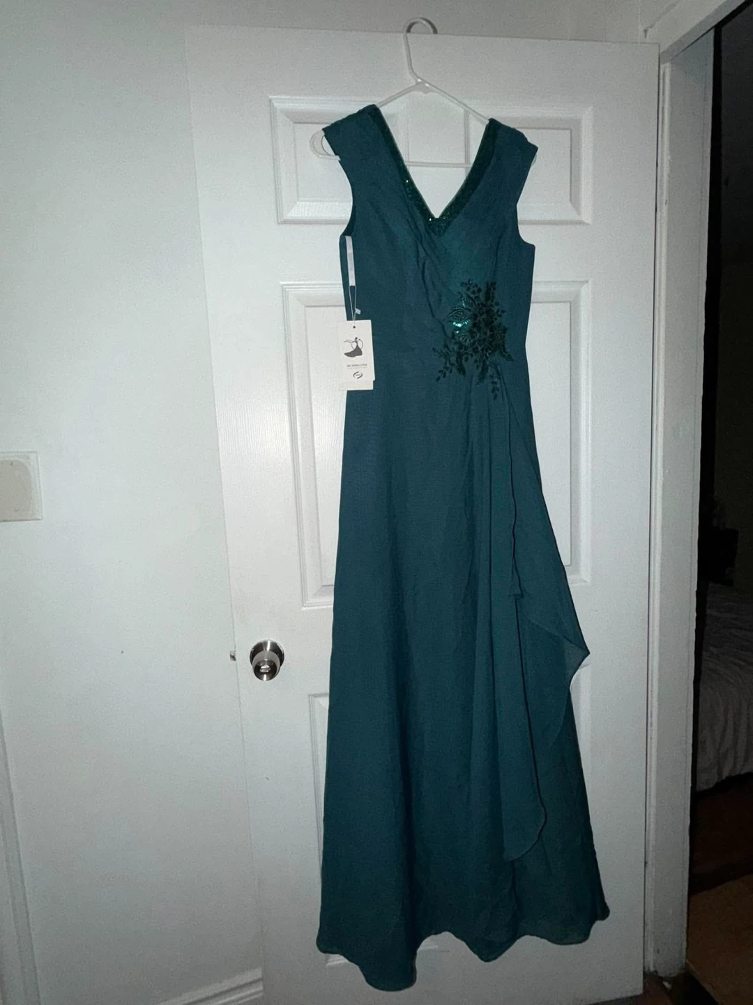 Mu Xiang Chen Teal Formal Dress - photo 4