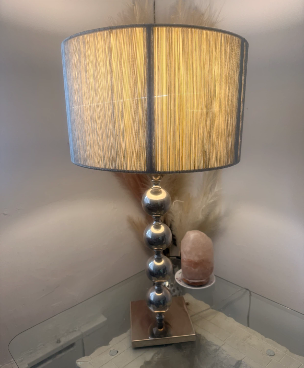 Modern Silver Table Lamp