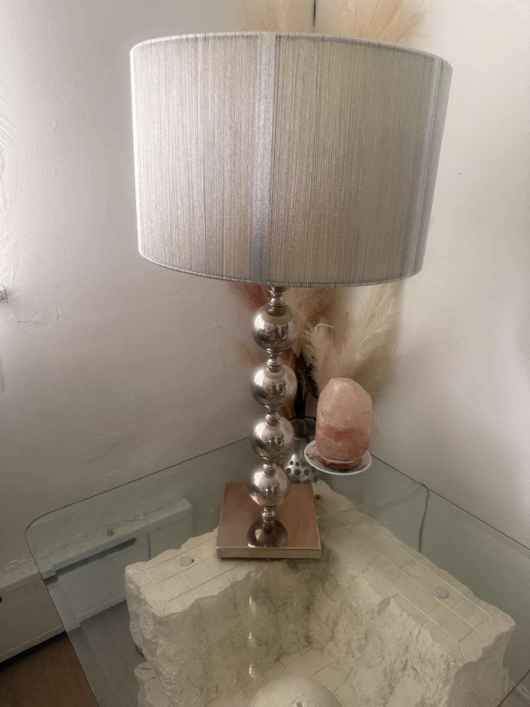 Modern Silver Table Lamp - photo 2