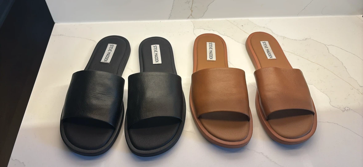 Two pairs of Steve Madden slides - photo 2
