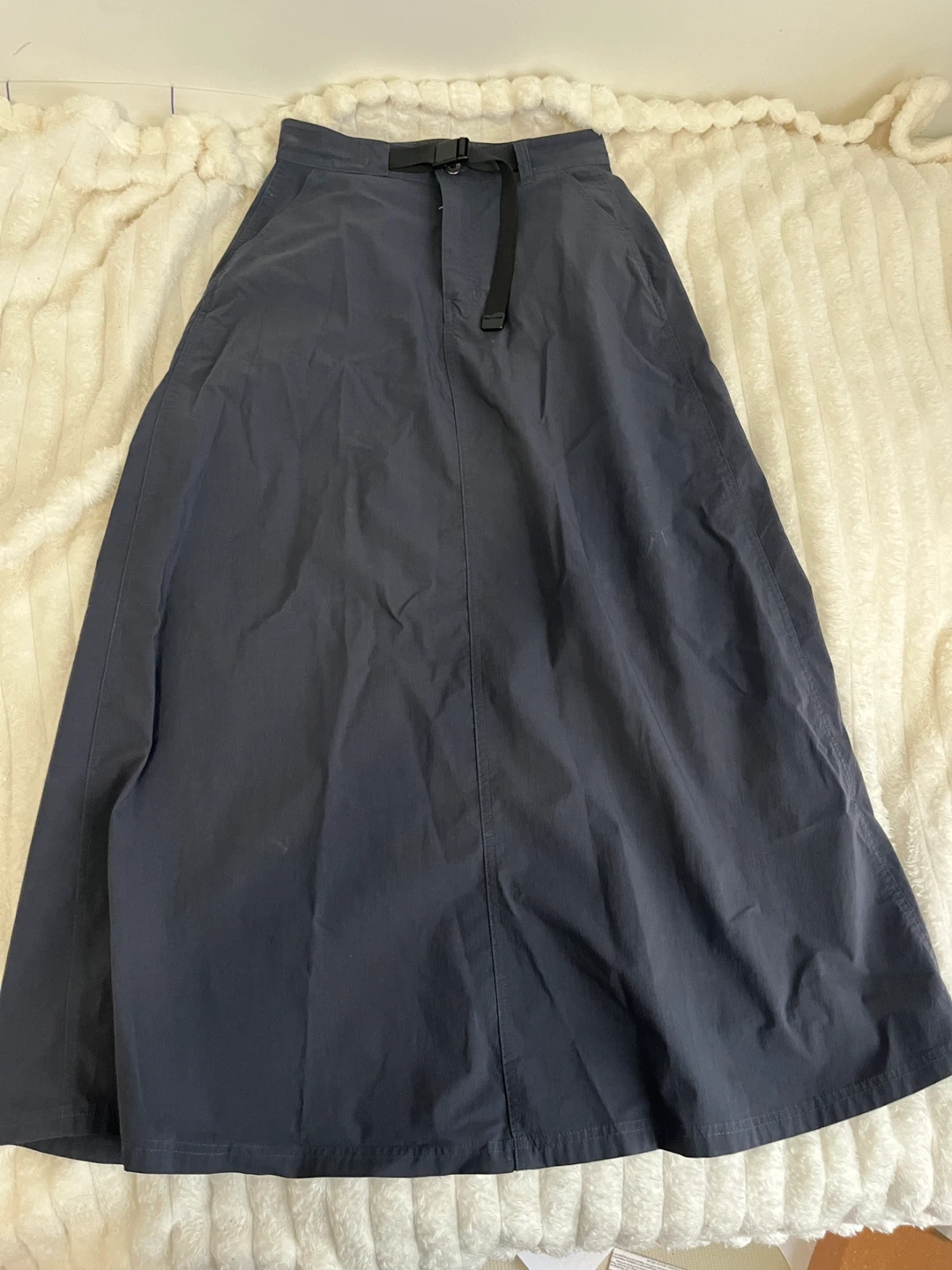 A-Line Maxi Skirt with Belt – Size S