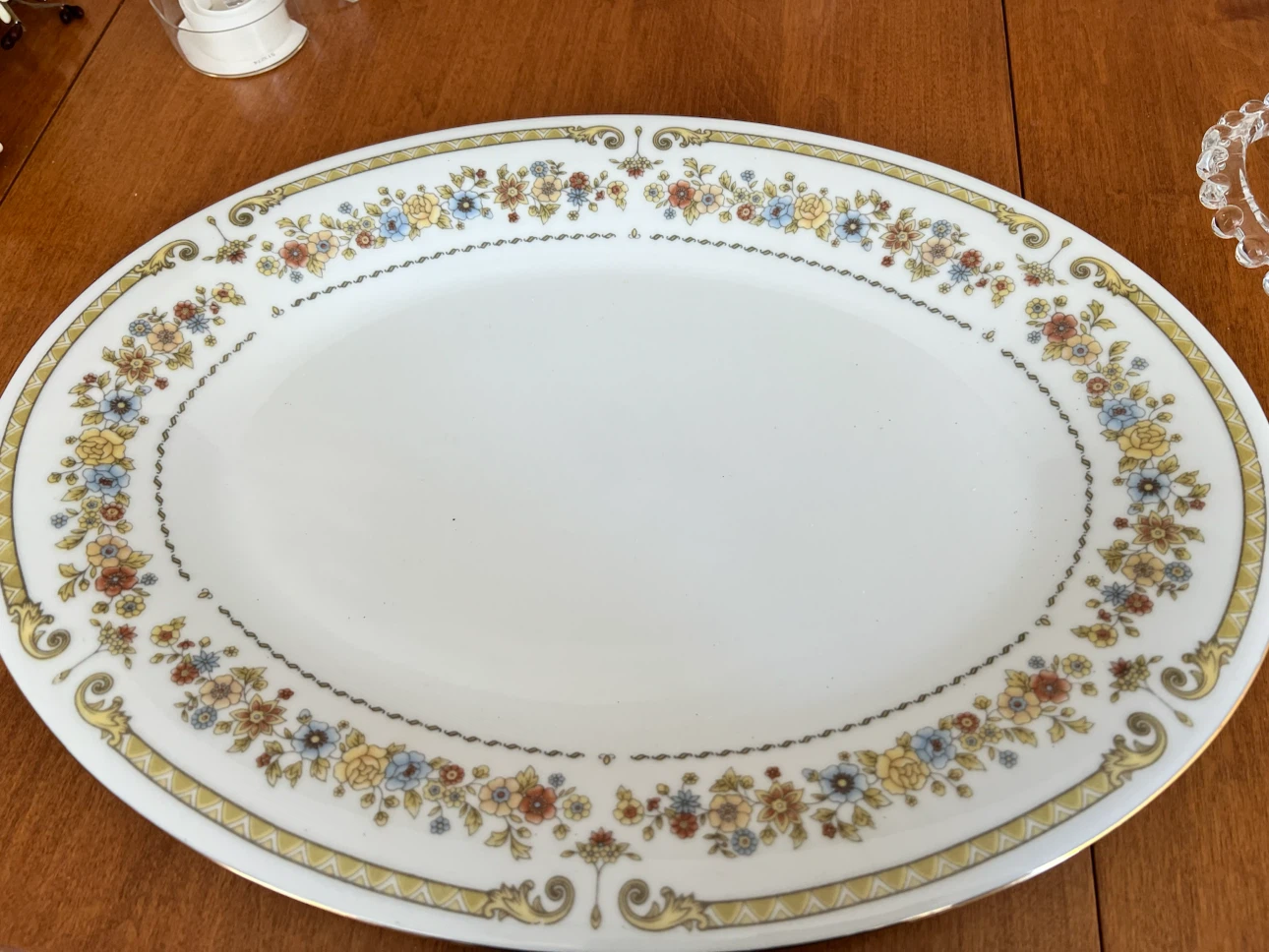 Floral Serving Platter