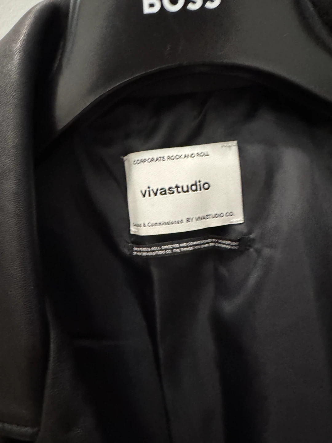 Vivastudio Leather Biker Jacket - Medium - photo 4