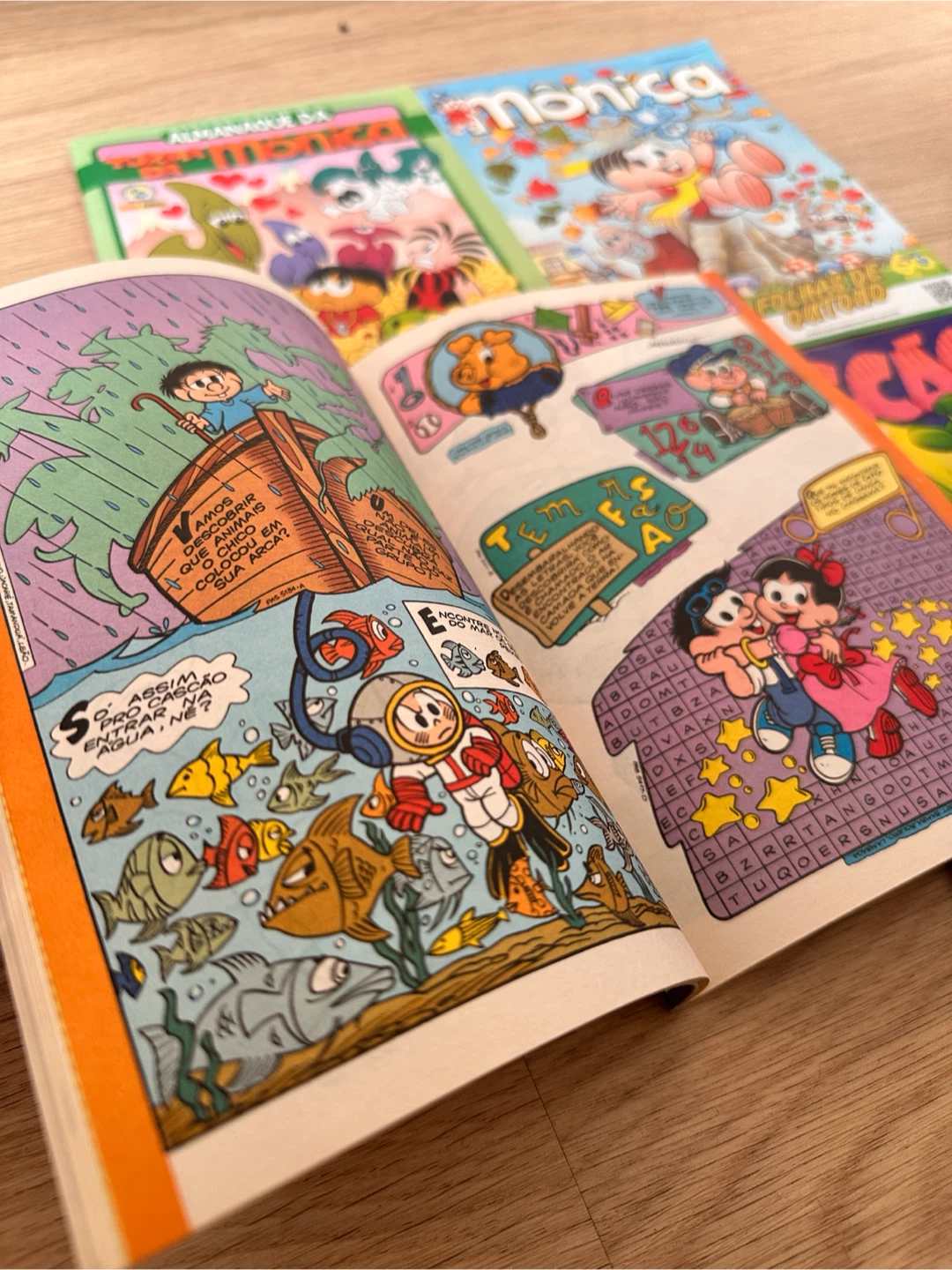 Set of 4 Turma da Monica Comic Books / Gibi - photo 2
