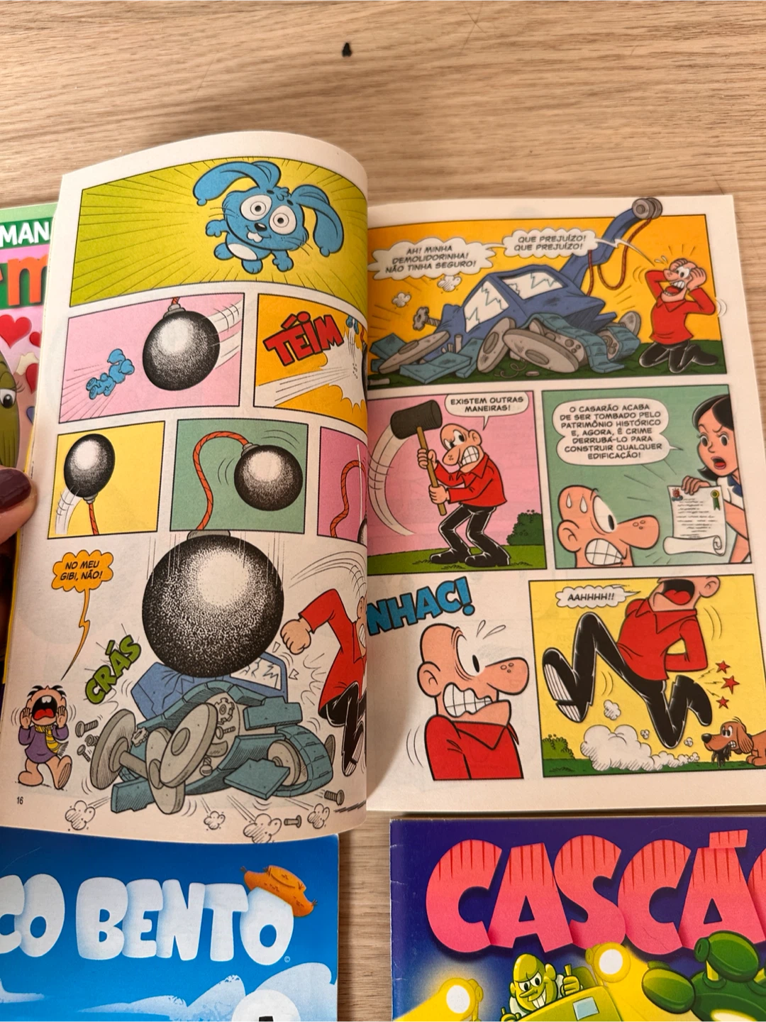 Set of 4 Turma da Monica Comic Books / Gibi - photo 5