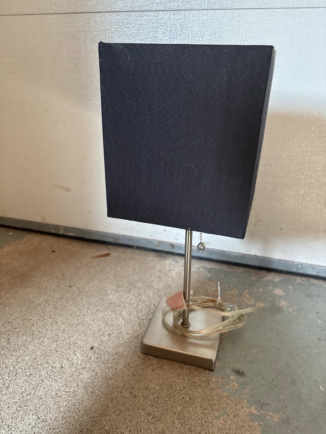 IKEA Black Square Bedside Lamp